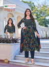 Zirkan Gold Vol 2 By Kanya Vertican Kurti With Bottom Dupatta Wholesale Market In India